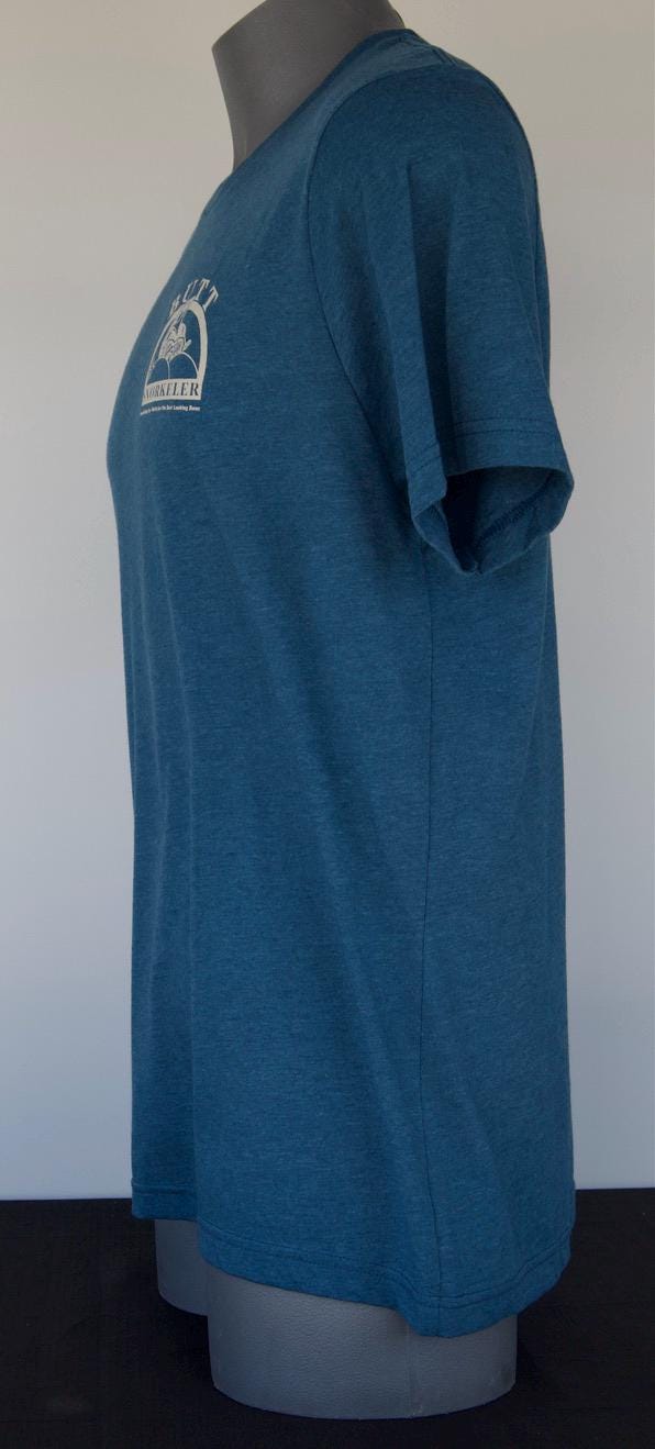 Denim Blue - Cream B.S Logo from Buttsnorkeler. view 6