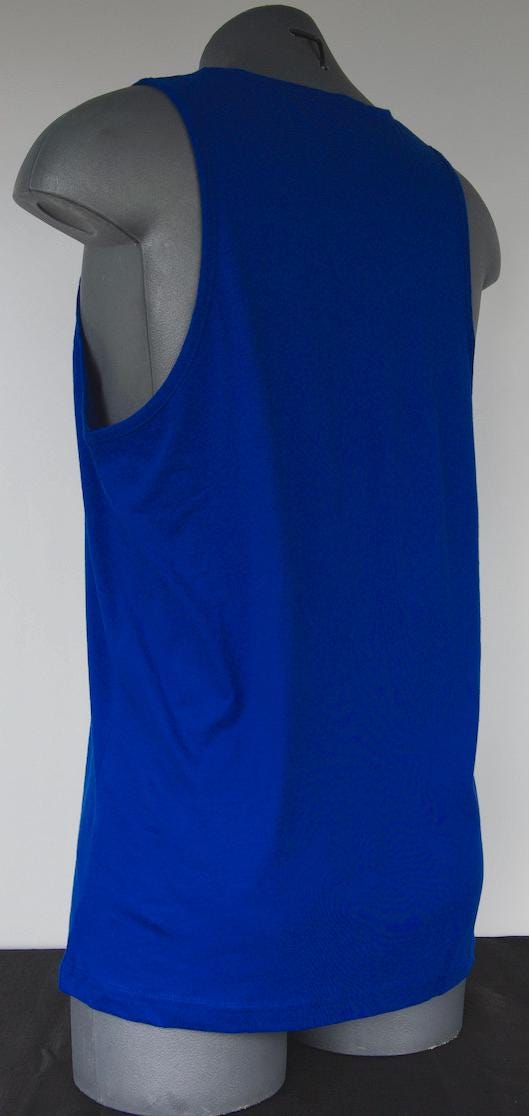 Girl Next Door Tank (Blue) - By Buttsnorkeler. view 4