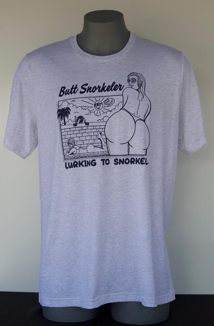 Girl Next Door Tee from Buttsnorkeler. view 4