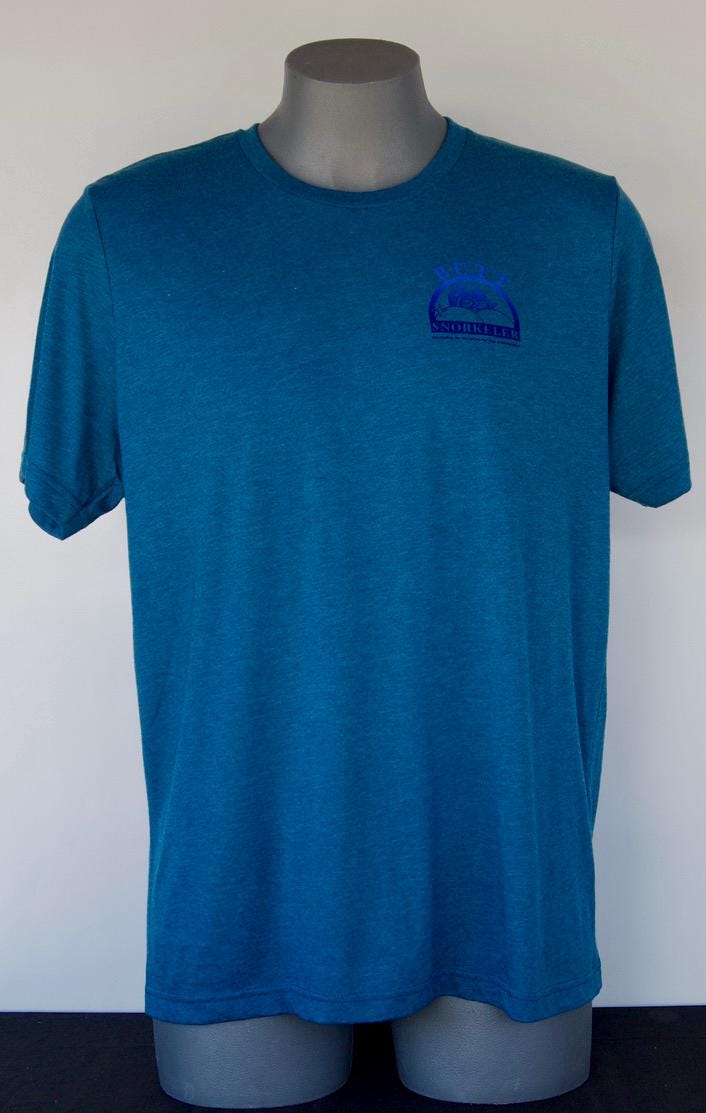 Heather Blue - Blue B.S Logo from Buttsnorkeler. view 3