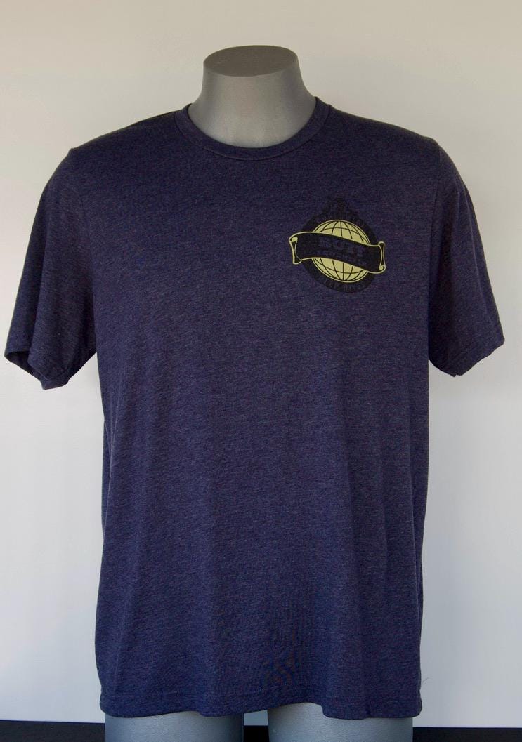 Hesian Blue - Worldwide Dive Deep Logo from Buttsnorkeler. view 4