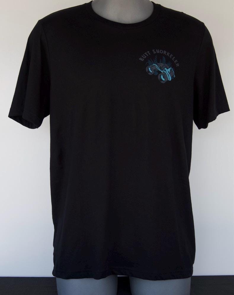 Indiana Bones Black Tee from ButtSnorkeler view 2