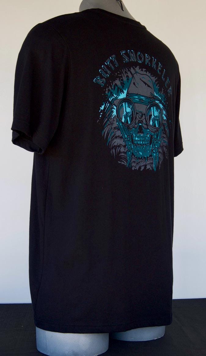 Indiana Bones Tee (Black) from Buttsnorkeler.