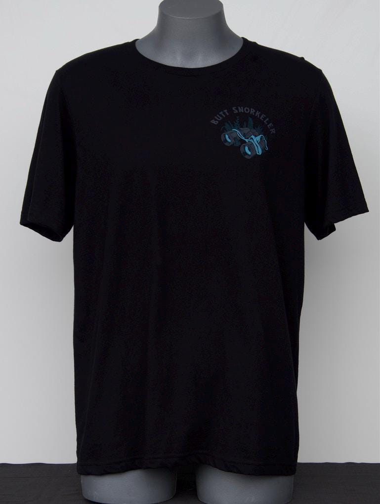 Indiana Bones Tee (Black) from Buttsnorkeler. view 4