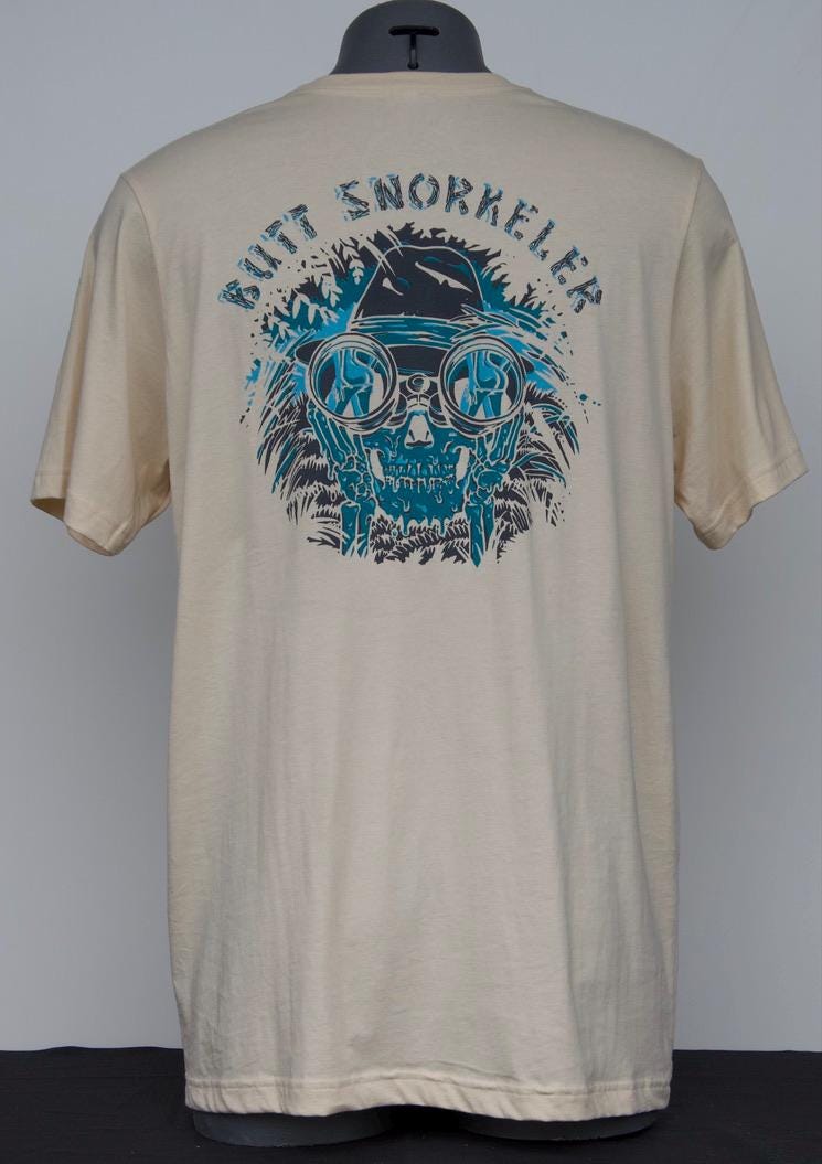 Indiana Bones Tee (Cream) from Buttsnorkeler. view 2