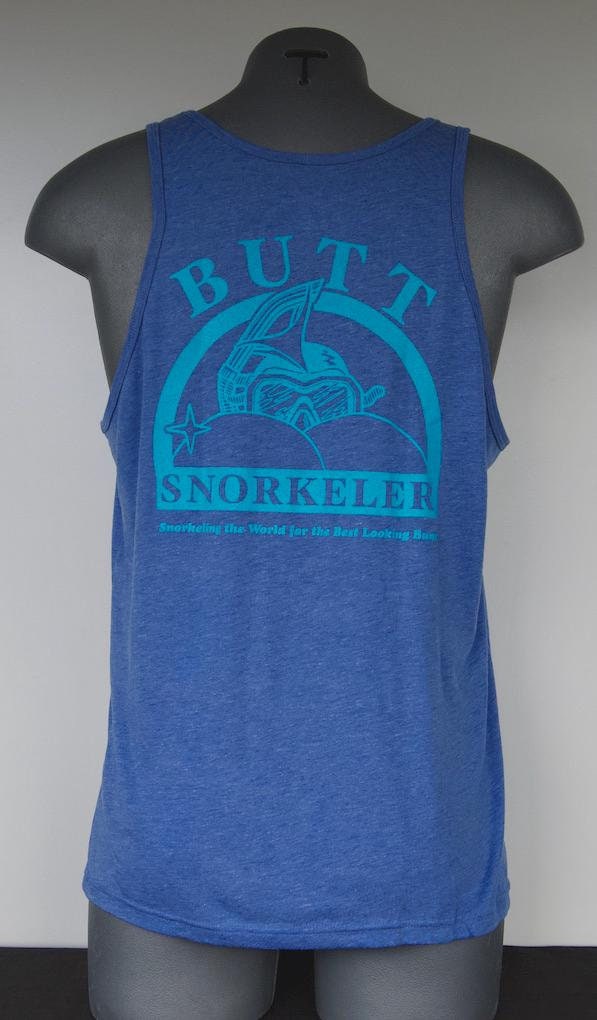 Long John Blue Tank - By Buttsnorkeler. view 2