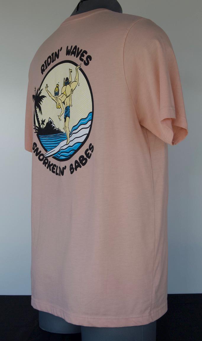 Ridin Waves Snorkelin Babes (Peach) from Buttsnorkeler. view 4