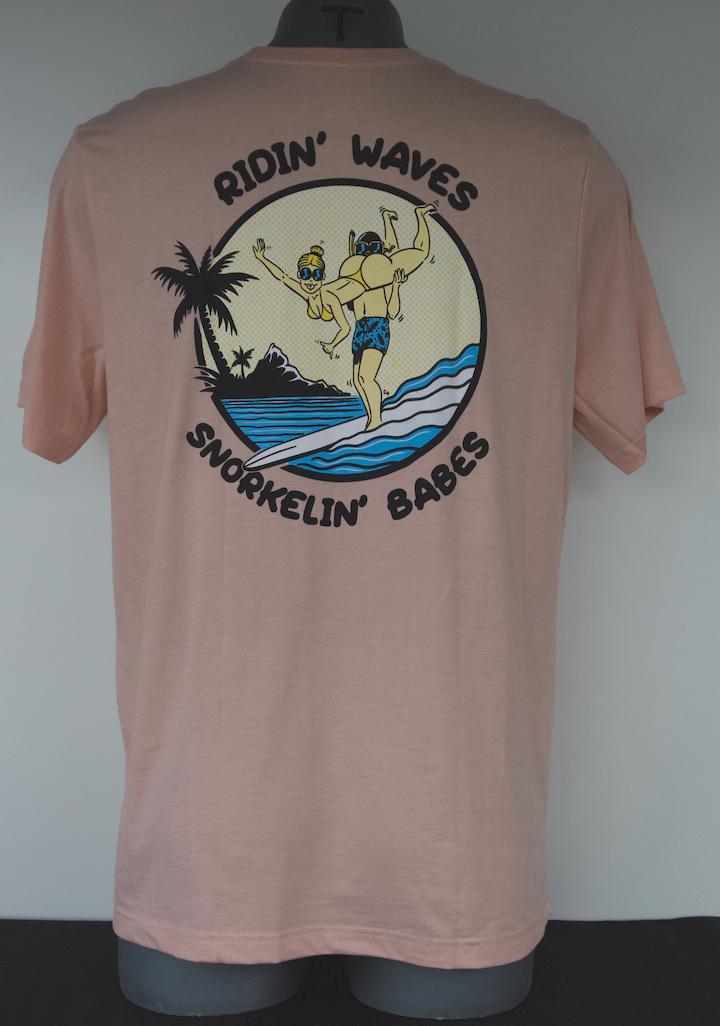 Ridin Waves Snorkelin Babes (Peach) from Buttsnorkeler. view 8