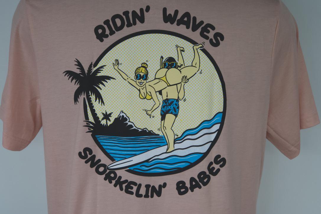 Ridin Waves Snorkelin Babes (Peach) from Buttsnorkeler. view 9