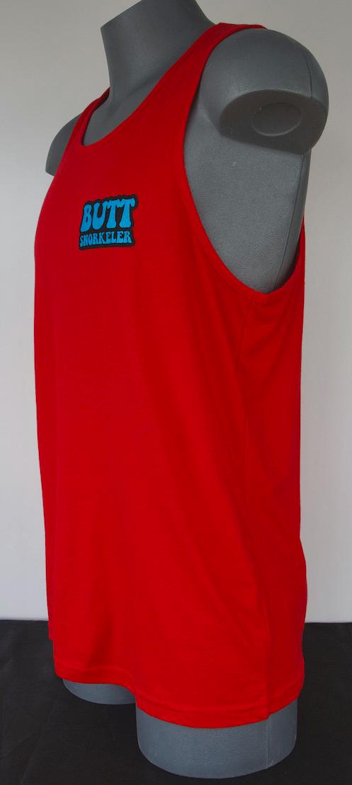 Ridin Waves Snorkelin Babes Tank (Red) - By Buttsnorkeler. view 3