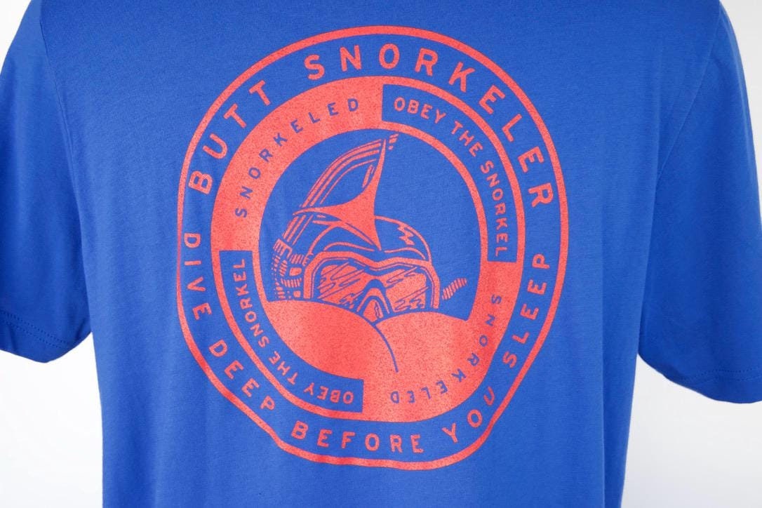 Royal Blue - Dive Deep Logo from Buttsnorkeler. view 5