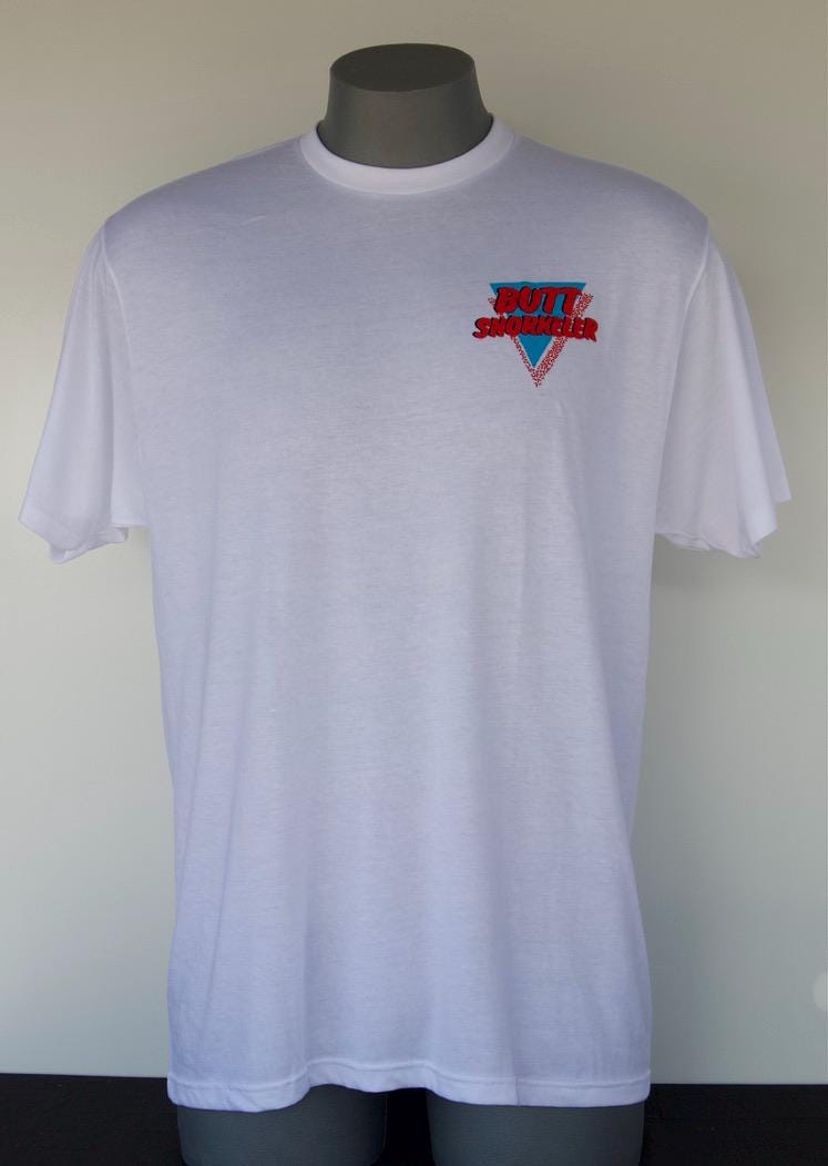 Spring Break (White) Tee from Buttsnorkeler. view 3