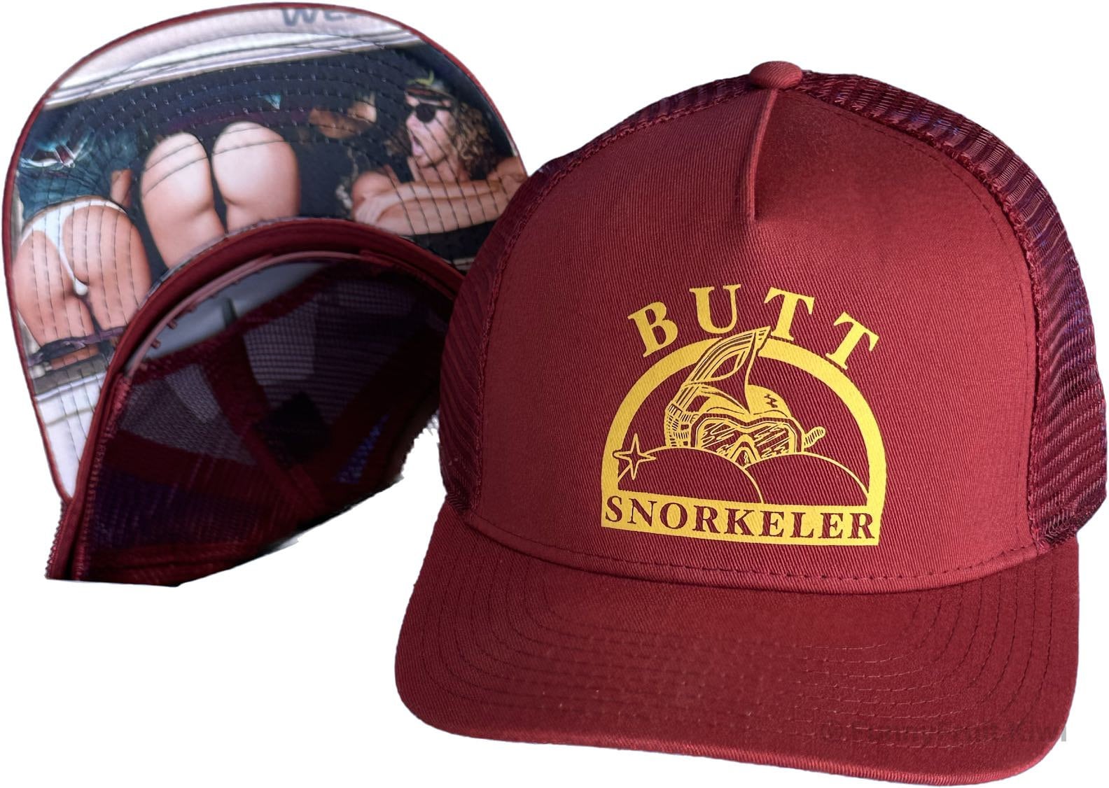 Under The Hood - ButtSnorkeler BaseBall Cap view 6